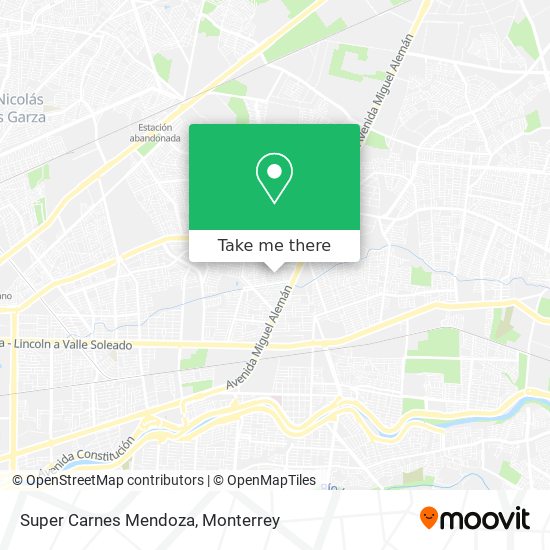 Super Carnes Mendoza map