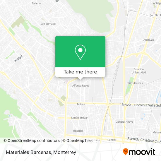 Mapa de Materiales Barcenas