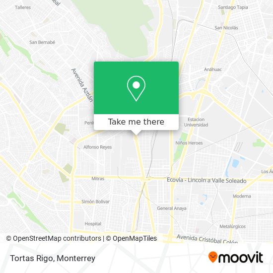 Tortas Rigo map