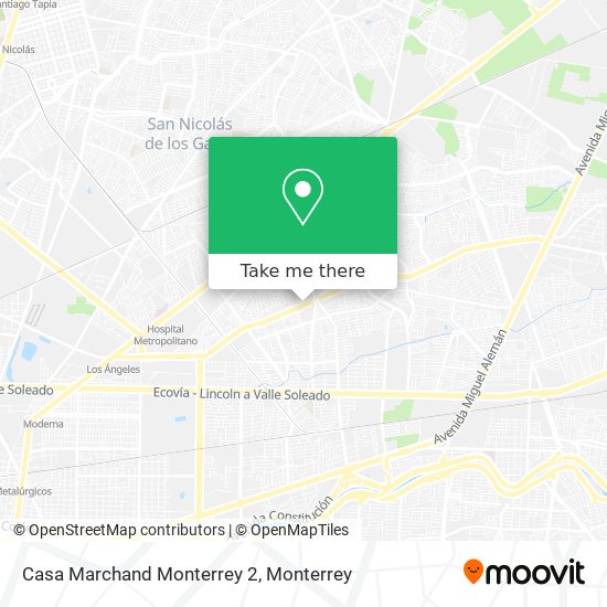 Casa Marchand Monterrey 2 map