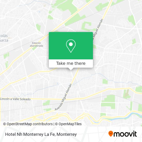 Hotel Nh Monterrey La Fe map