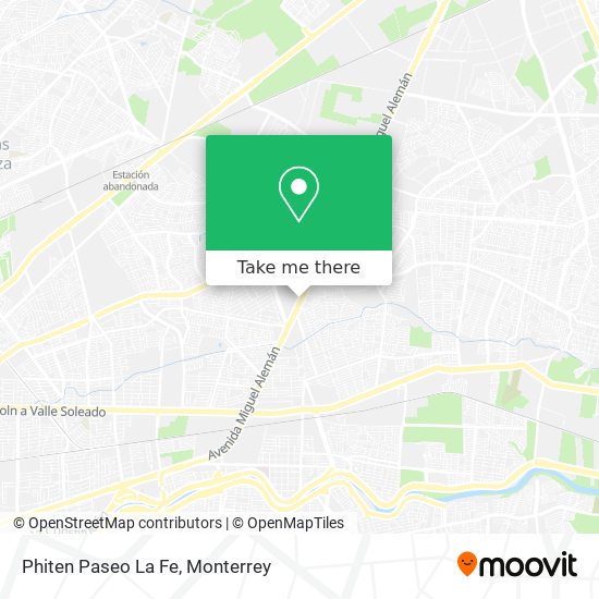Mapa de Phiten Paseo La Fe