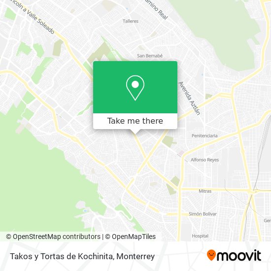 Takos y Tortas de Kochinita map
