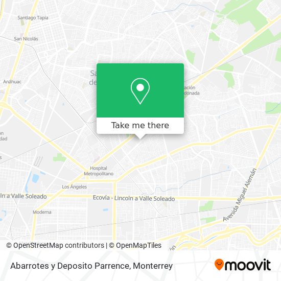 Abarrotes y Deposito Parrence map