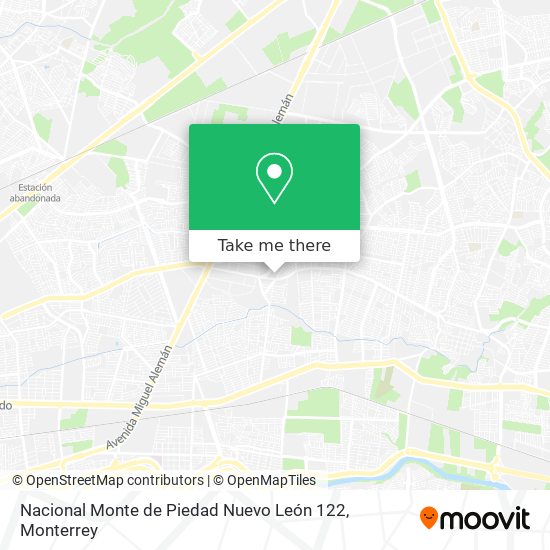 Nacional Monte de Piedad Nuevo León 122 map
