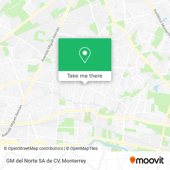 Mapa de GM del Norte SA de CV