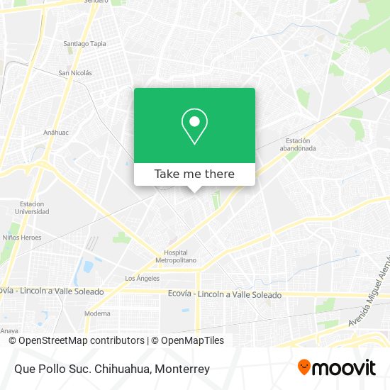 Que Pollo Suc. Chihuahua map
