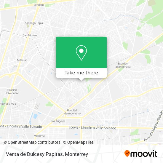 Venta de Dulcesy Papitas map