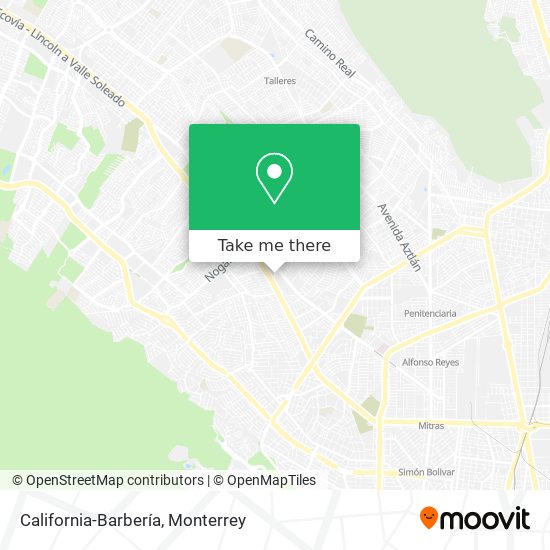 Mapa de California-Barbería