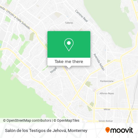Salón de los Testigos de Jehová map