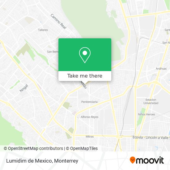 Mapa de Lumidim de Mexico