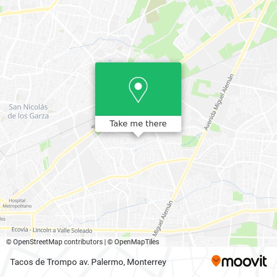 Mapa de Tacos de Trompo av. Palermo