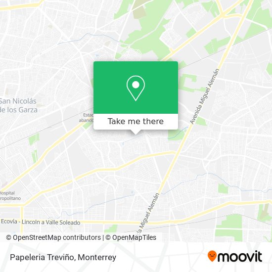 Papeleria Treviño map
