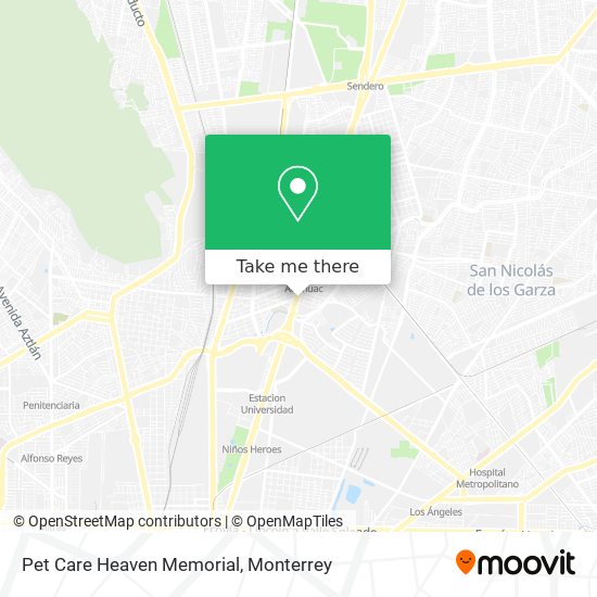 Mapa de Pet Care Heaven Memorial