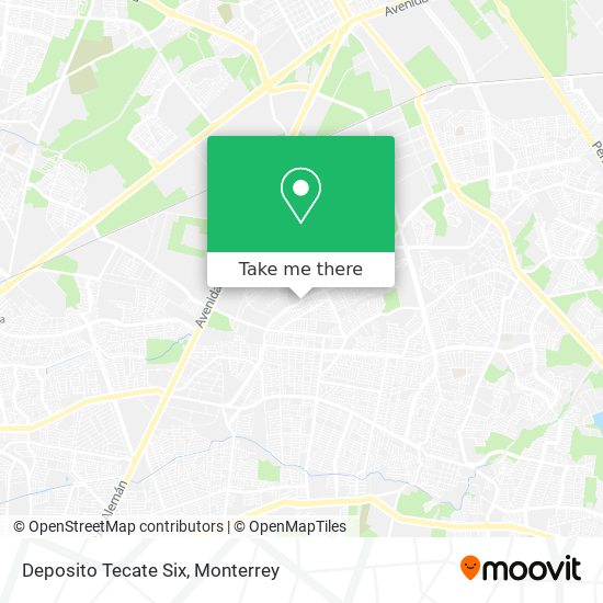 Deposito Tecate Six map
