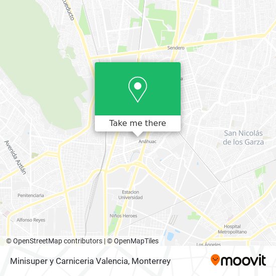 Minisuper y Carniceria Valencia map