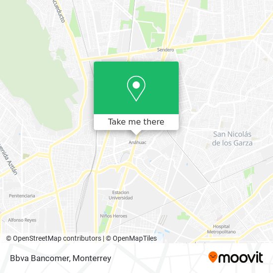 Bbva Bancomer map