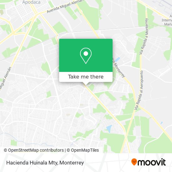 Hacienda Huinala Mty map