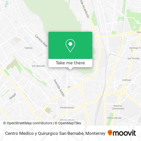 Centro Medico y Quirurgico San Bernabé map