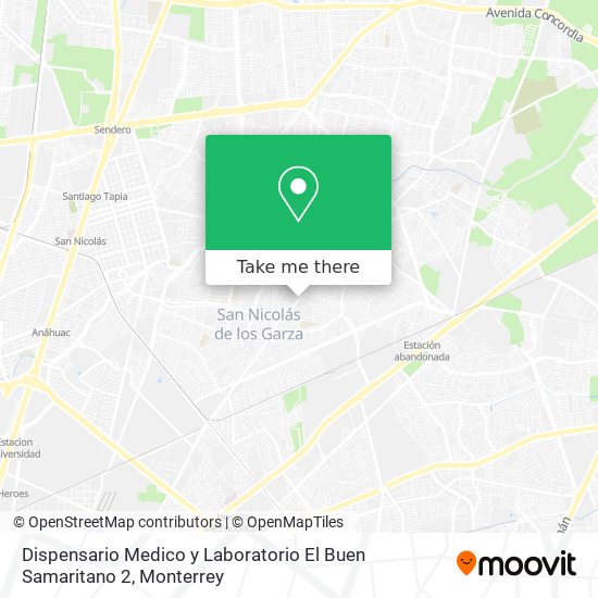 Dispensario Medico y Laboratorio El Buen Samaritano 2 map