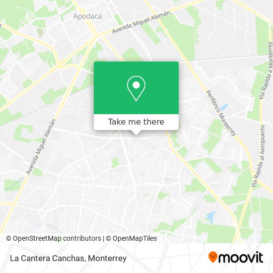 Mapa de La Cantera Canchas