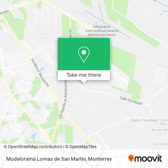 Mapa de Modelorama Lomas de San Martin