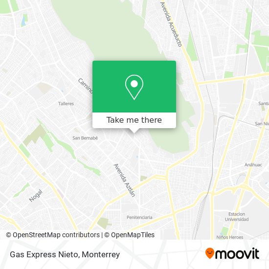 Gas Express Nieto map