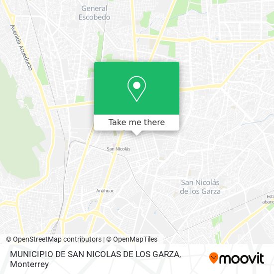 MUNICIPIO DE SAN NICOLAS DE LOS GARZA map