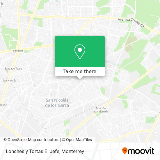 Lonches y Tortas El Jefe map