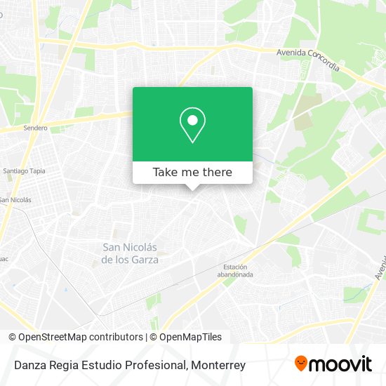 Mapa de Danza Regia Estudio Profesional