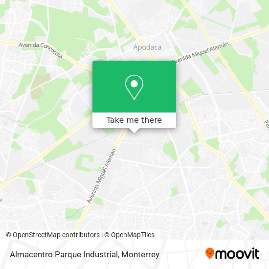 Almacentro Parque Industrial map