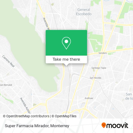 Super Farmacia Mirador map