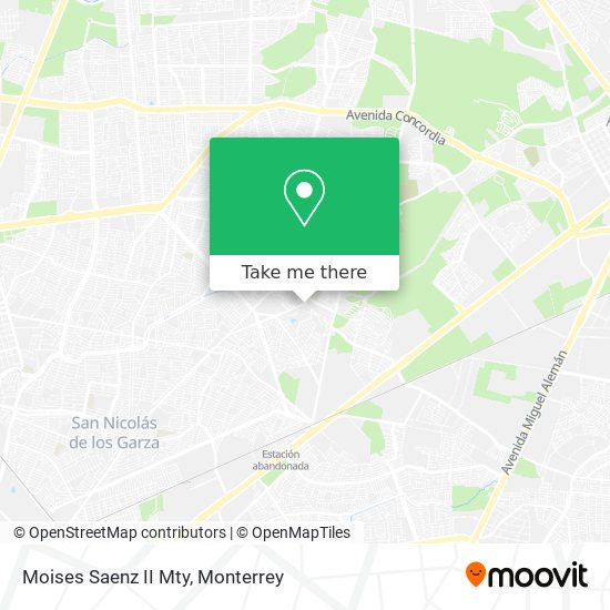 Moises Saenz II Mty map