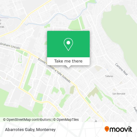 Abarrotes Gaby map