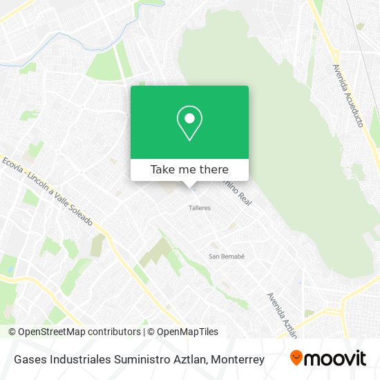 Gases Industriales Suministro Aztlan map