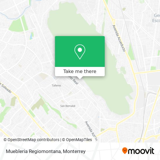 Mapa de Muebleria Regiomontana