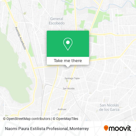 Naomi Paura Estilista Profesional map