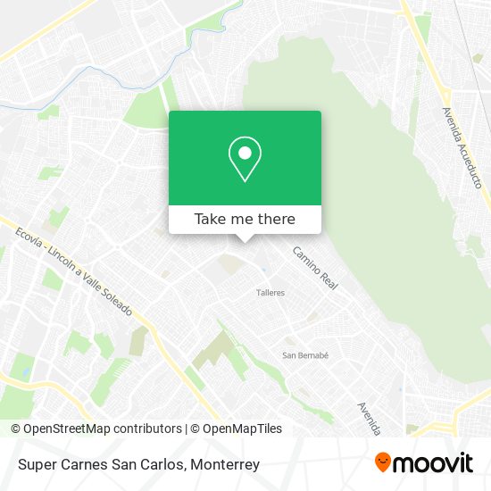 Super Carnes San Carlos map