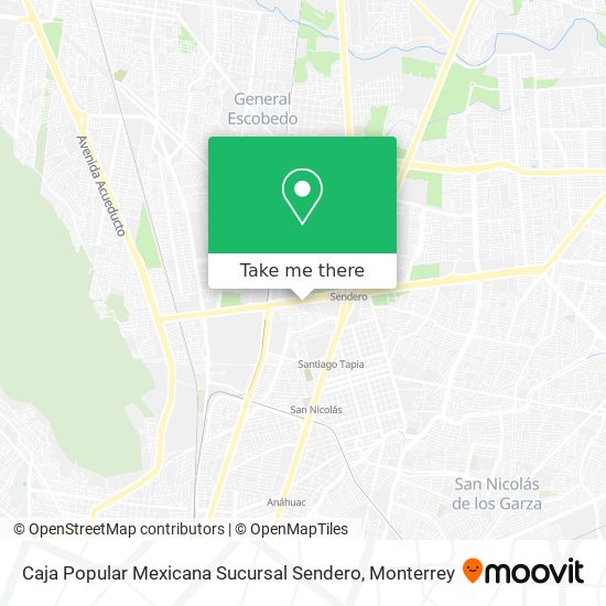 Caja Popular Mexicana Sucursal Sendero map