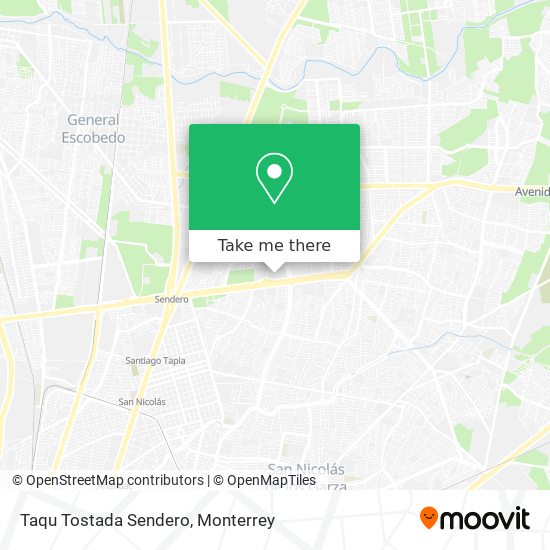 Mapa de Taqu Tostada Sendero