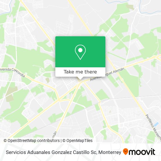 Servicios Aduanales Gonzalez Castillo Sc map