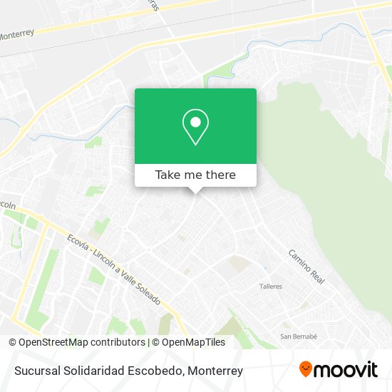 Sucursal Solidaridad Escobedo map