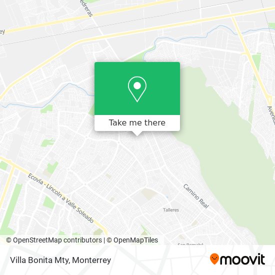 Villa Bonita Mty map