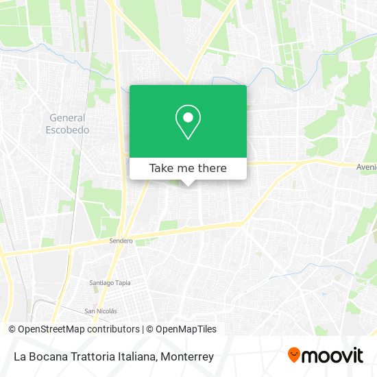 La Bocana Trattoria Italiana map