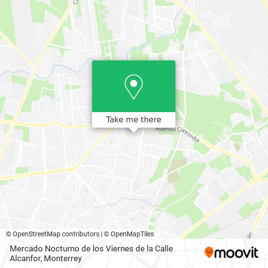 Mercado Nocturno de los Viernes de la Calle Alcanfor map