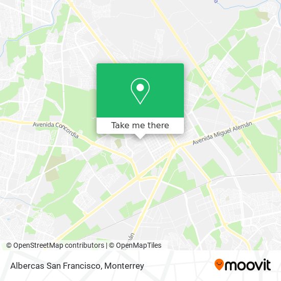How to get to Albercas San Francisco in San Nicolás De Los Garza by Bus?