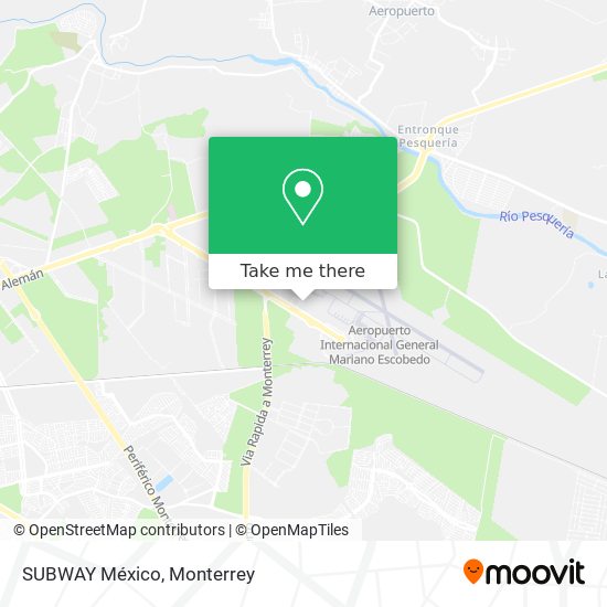 Mapa de SUBWAY México