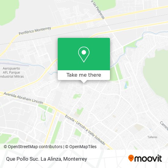 Que Pollo Suc. La Alinza map