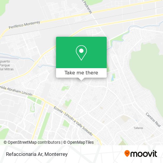 Mapa de Refaccionaria Ar