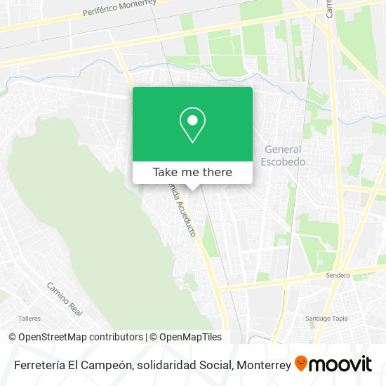 Mapa de Ferretería El Campeón, solidaridad Social